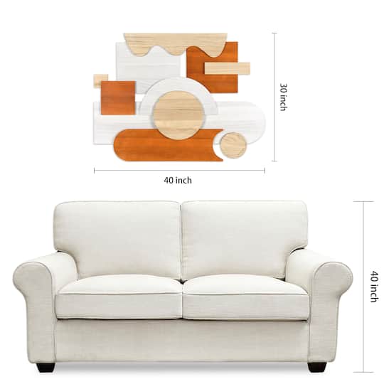 Empire Art Direct 40" x 30" Cinnamon Dreamscape II Hand Made Dimensional Solid Wood Wall Art